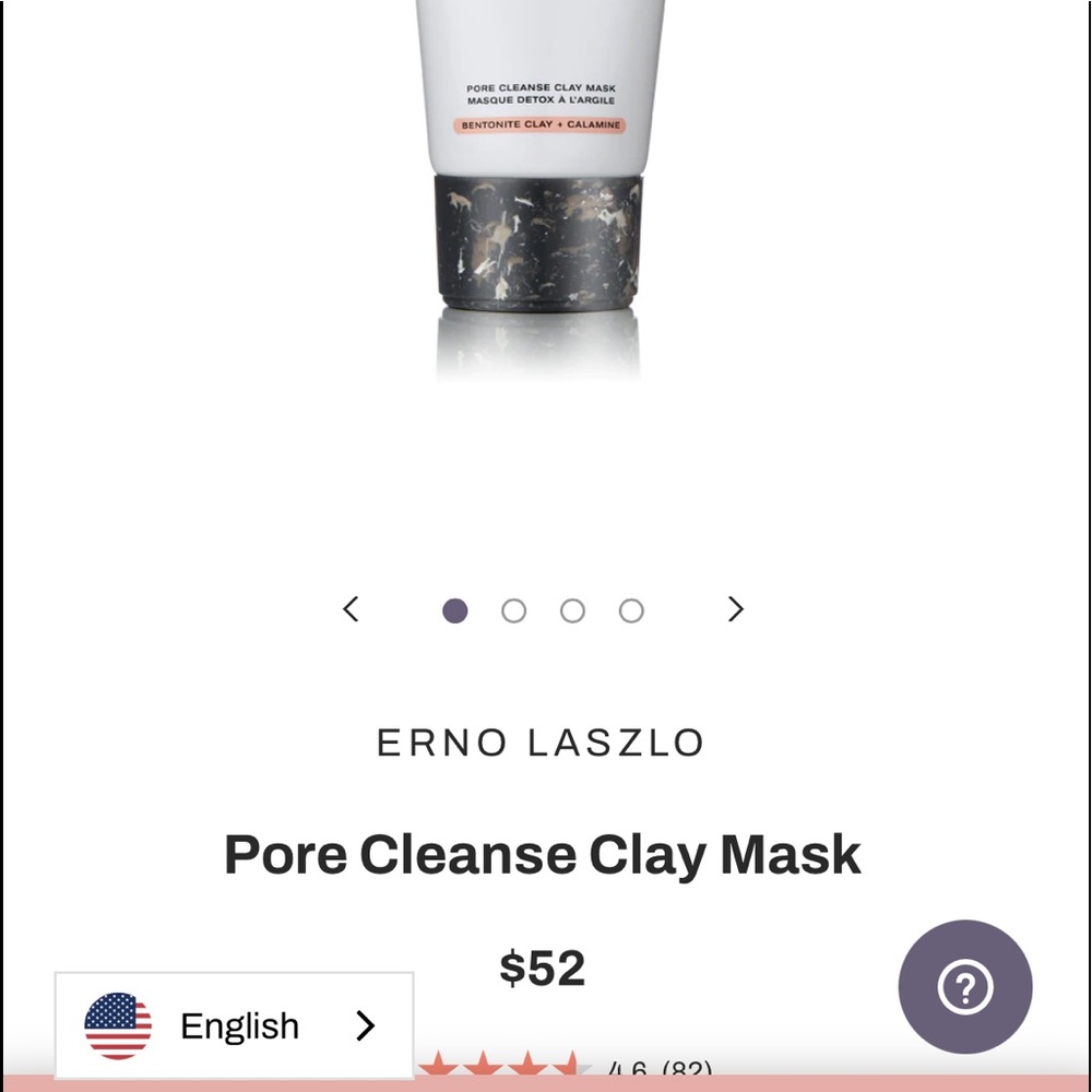Pore cleansing clay mask. Erno Laszlo.